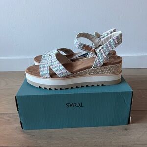 TOMS Louisa Platform Sandals- Women's Size 9